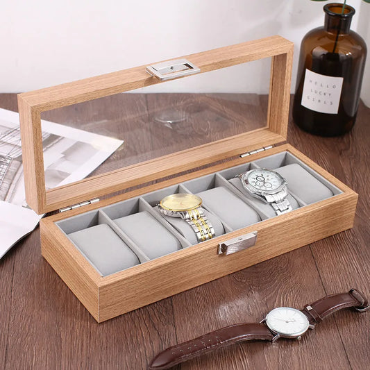 2025 New Style Environmental Protection Bamboo Watch Box Fashionable