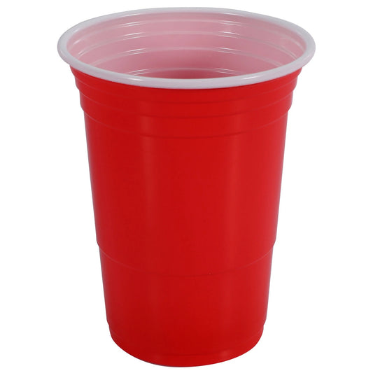 50Pcs/Set 450mL Red Disposable Plastic Cup