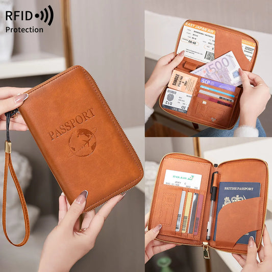 Fashionable and Portable Travel Passport CasePULeather